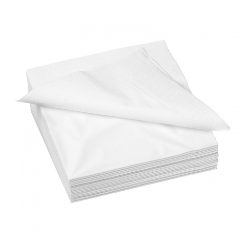 Serviette blanche en papier 30x30cm (2 plis) - Ateliers Porraz