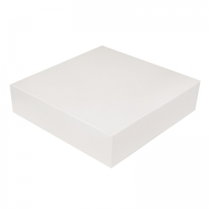 Boîte à gâteau carton blanc, 20x5cm / Par 50