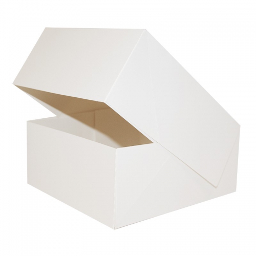 Boîte à gâteau carton blanc 16x8cm - Ateliers Porraz
