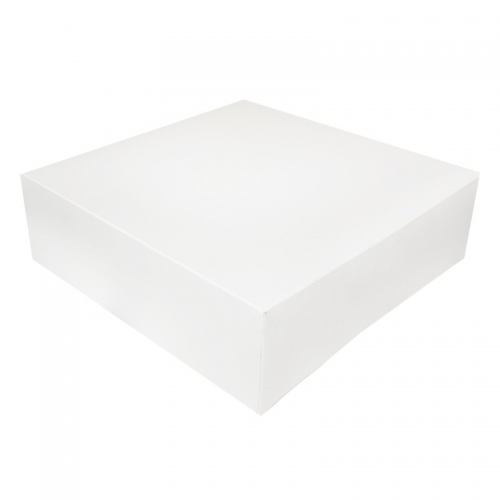 Boîte à gâteau carton blanc 25x8cm - Ateliers Porraz